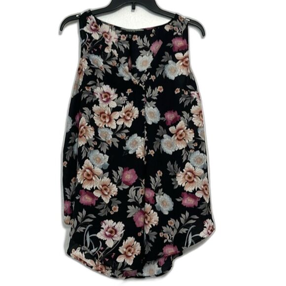 Torrid Chiffon Sheer Double Layered Tank Floral Womens 00 Medium Feminine Spring - Picture 2 of 11